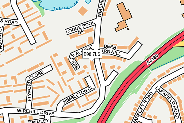 B98 7LS map - OS OpenMap – Local (Ordnance Survey)