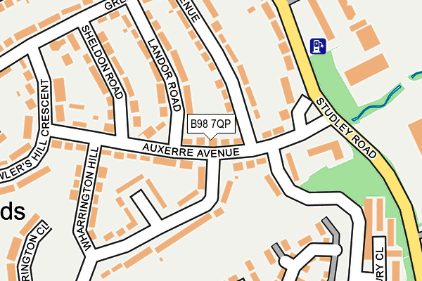B98 7QP map - OS OpenMap – Local (Ordnance Survey)