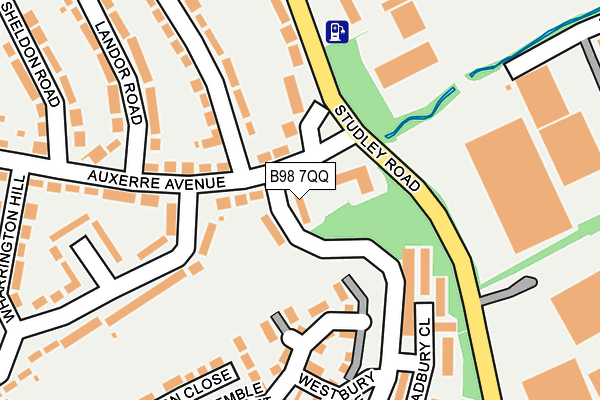 B98 7QQ map - OS OpenMap – Local (Ordnance Survey)