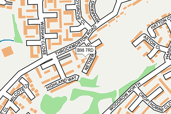 B98 7RD map - OS OpenMap – Local (Ordnance Survey)