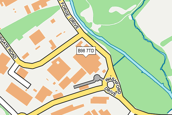 B98 7TD map - OS OpenMap – Local (Ordnance Survey)