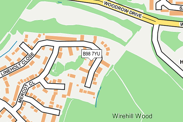 B98 7YU map - OS OpenMap – Local (Ordnance Survey)