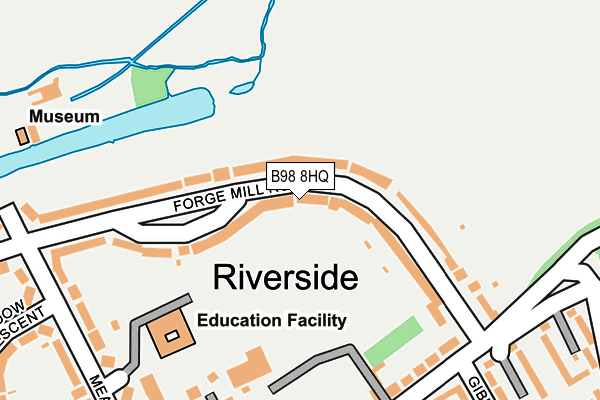 B98 8HQ map - OS OpenMap – Local (Ordnance Survey)