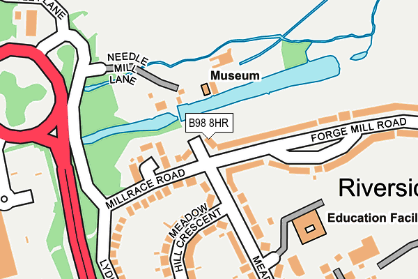 B98 8HR map - OS OpenMap – Local (Ordnance Survey)