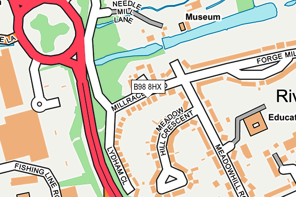 B98 8HX map - OS OpenMap – Local (Ordnance Survey)