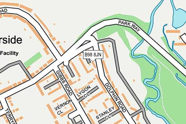 B98 8JN map - OS OpenMap – Local (Ordnance Survey)