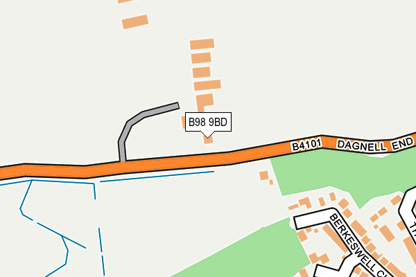 B98 9BD map - OS OpenMap – Local (Ordnance Survey)
