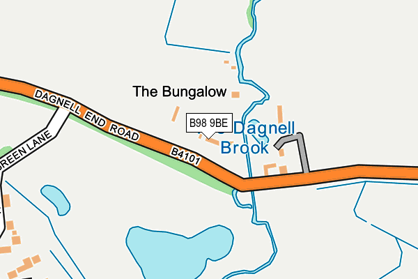 B98 9BE map - OS OpenMap – Local (Ordnance Survey)