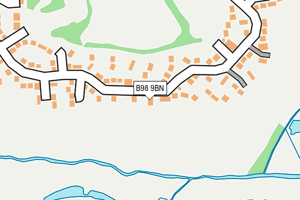 B98 9BN map - OS OpenMap – Local (Ordnance Survey)