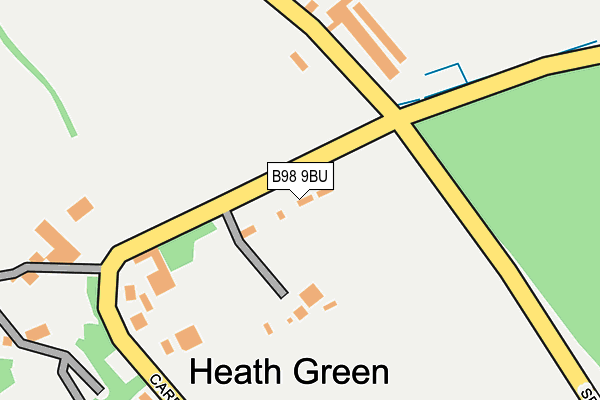 B98 9BU map - OS OpenMap – Local (Ordnance Survey)