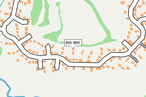 B98 9BW map - OS OpenMap – Local (Ordnance Survey)