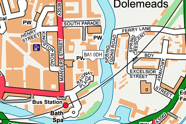 BA1 0DH map - OS OpenMap – Local (Ordnance Survey)