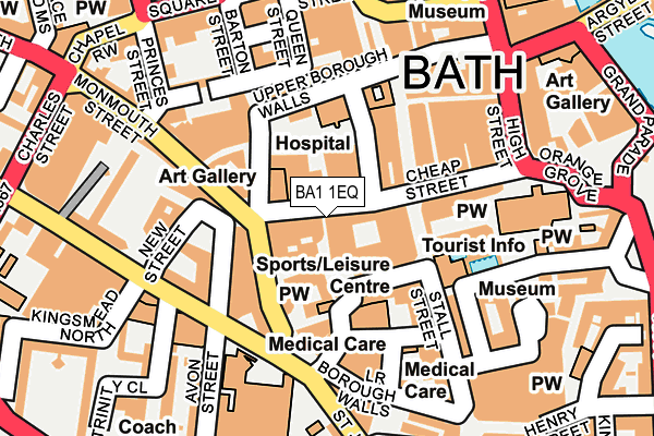 BA1 1EQ map - OS OpenMap – Local (Ordnance Survey)
