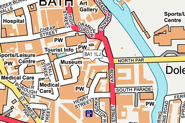 BA1 1LJ map - OS OpenMap – Local (Ordnance Survey)