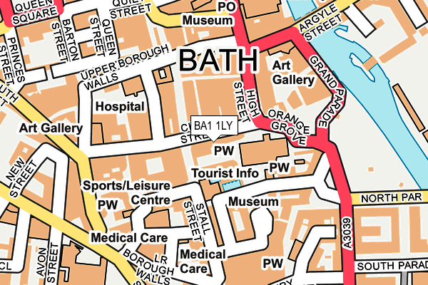 BA1 1LY map - OS OpenMap – Local (Ordnance Survey)