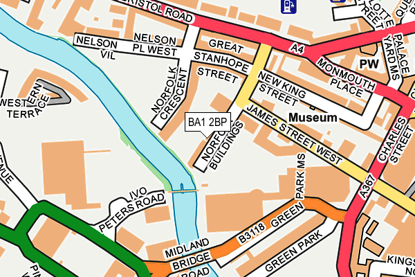 BA1 2BP map - OS OpenMap – Local (Ordnance Survey)