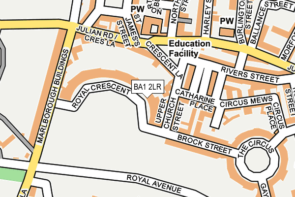 Map of 10 ROYAL CRESCENT LIMITED at local scale