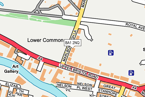 BA1 2NQ map - OS OpenMap – Local (Ordnance Survey)