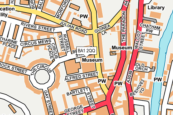 BA1 2QQ map - OS OpenMap – Local (Ordnance Survey)