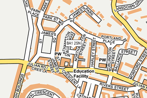 BA1 2SN map - OS OpenMap – Local (Ordnance Survey)