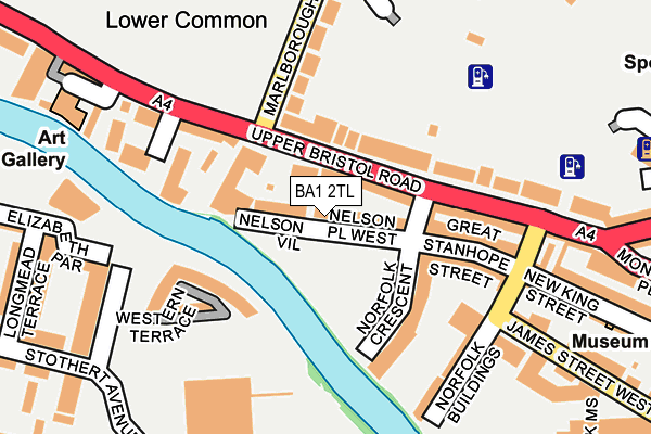 BA1 2TL map - OS OpenMap – Local (Ordnance Survey)