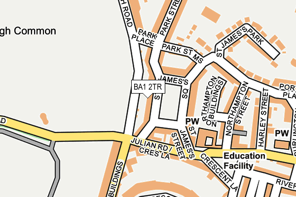 BA1 2TR map - OS OpenMap – Local (Ordnance Survey)