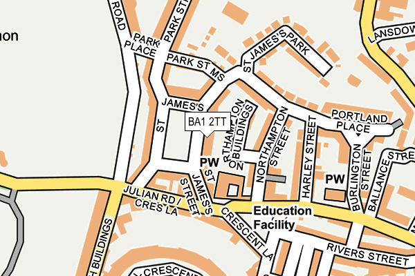 BA1 2TT map - OS OpenMap – Local (Ordnance Survey)