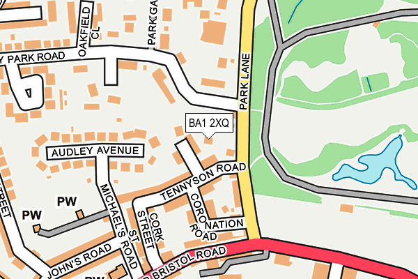 BA1 2XQ map - OS OpenMap – Local (Ordnance Survey)