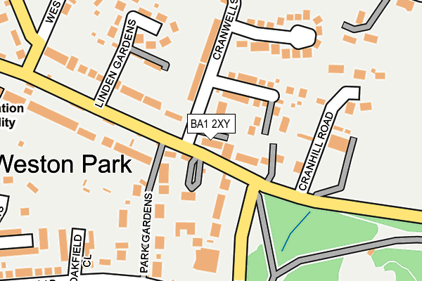 BA1 2XY map - OS OpenMap – Local (Ordnance Survey)