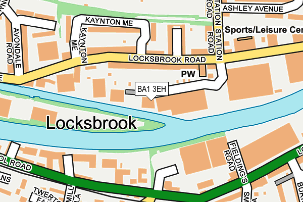 BA1 3EH map - OS OpenMap – Local (Ordnance Survey)