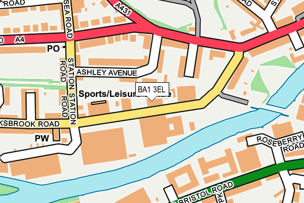BA1 3EL map - OS OpenMap – Local (Ordnance Survey)