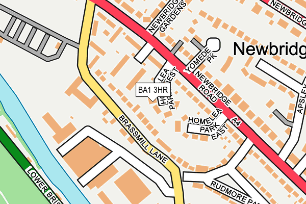 BA1 3HR map - OS OpenMap – Local (Ordnance Survey)