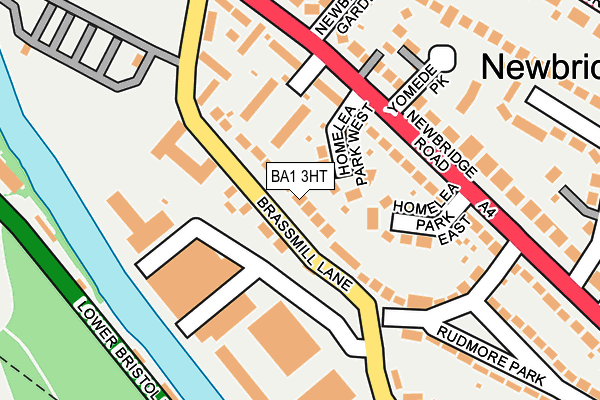 BA1 3HT map - OS OpenMap – Local (Ordnance Survey)