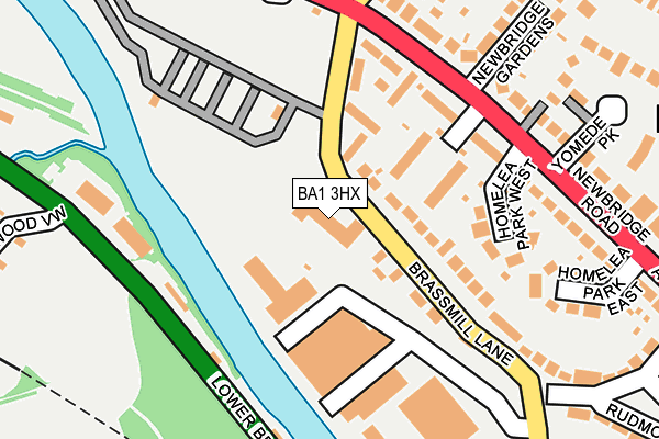 BA1 3HX map - OS OpenMap – Local (Ordnance Survey)