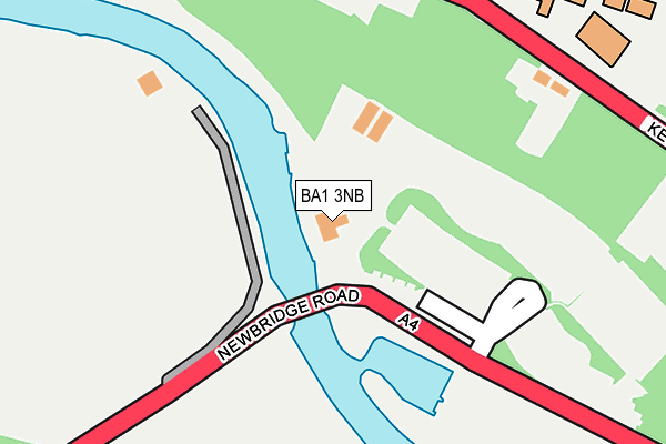 BA1 3NB map - OS OpenMap – Local (Ordnance Survey)