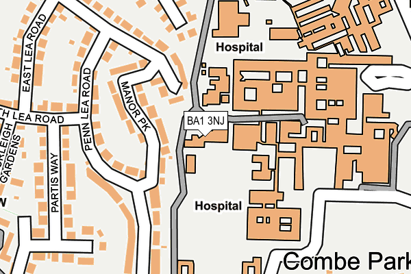 BA1 3NJ map - OS OpenMap – Local (Ordnance Survey)
