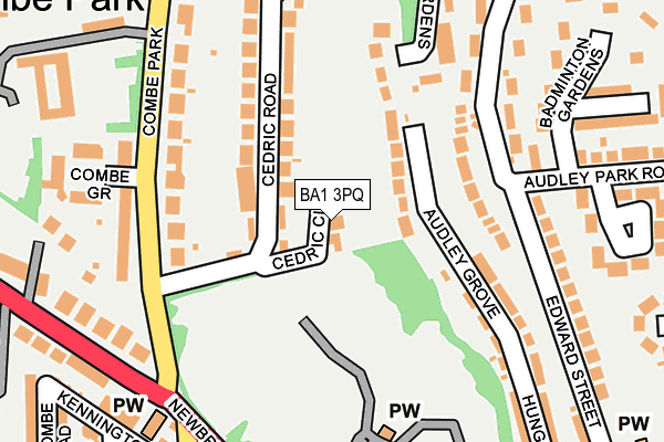 BA1 3PQ map - OS OpenMap – Local (Ordnance Survey)