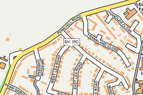 BA1 3RD map - OS OpenMap – Local (Ordnance Survey)