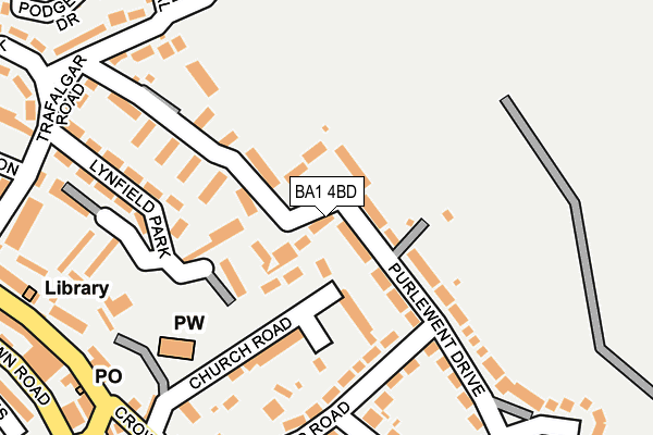 BA1 4BD map - OS OpenMap – Local (Ordnance Survey)