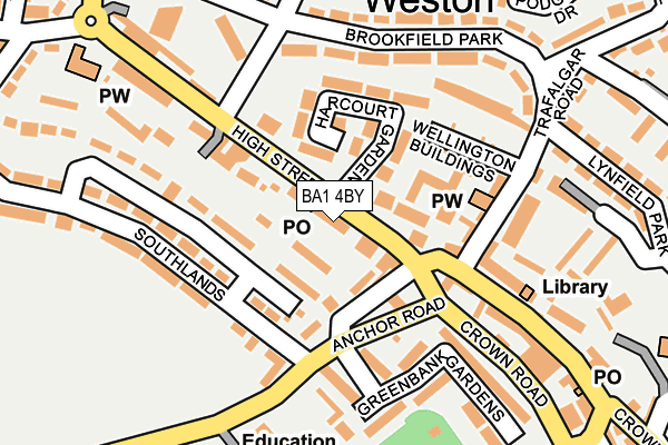 BA1 4BY map - OS OpenMap – Local (Ordnance Survey)