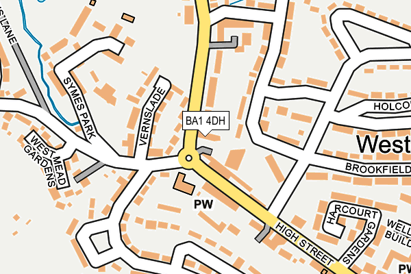 BA1 4DH map - OS OpenMap – Local (Ordnance Survey)