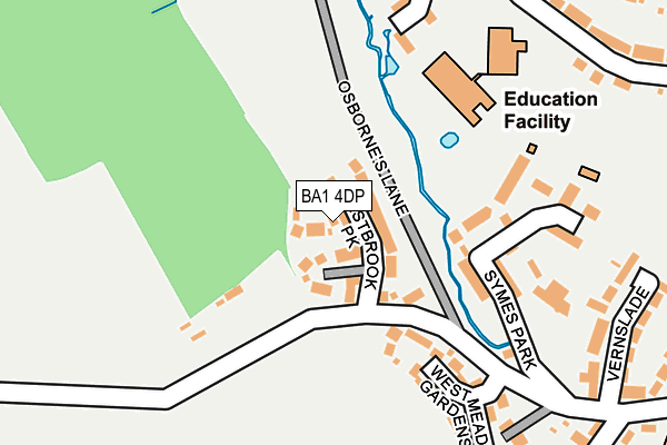 BA1 4DP map - OS OpenMap – Local (Ordnance Survey)