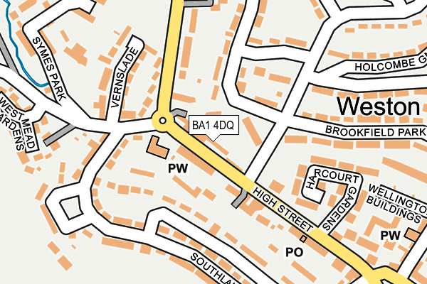 BA1 4DQ map - OS OpenMap – Local (Ordnance Survey)