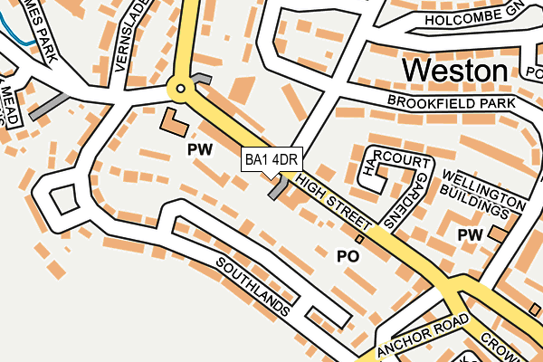 BA1 4DR map - OS OpenMap – Local (Ordnance Survey)