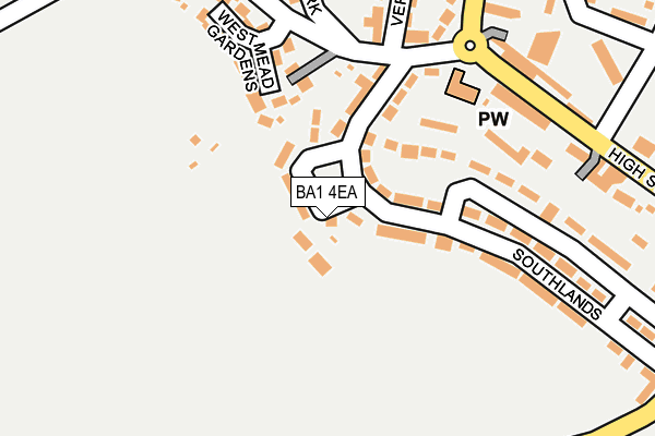 BA1 4EA map - OS OpenMap – Local (Ordnance Survey)