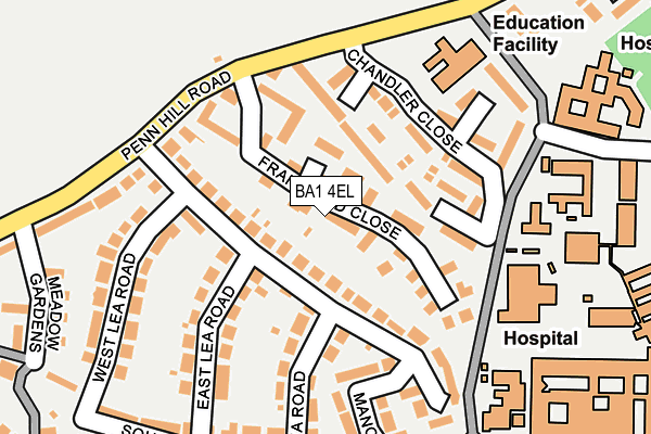 BA1 4EL map - OS OpenMap – Local (Ordnance Survey)