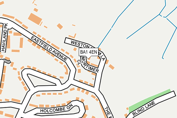 BA1 4EN map - OS OpenMap – Local (Ordnance Survey)