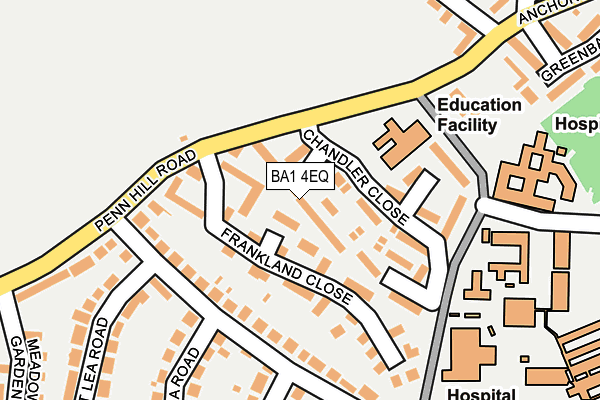 BA1 4EQ map - OS OpenMap – Local (Ordnance Survey)