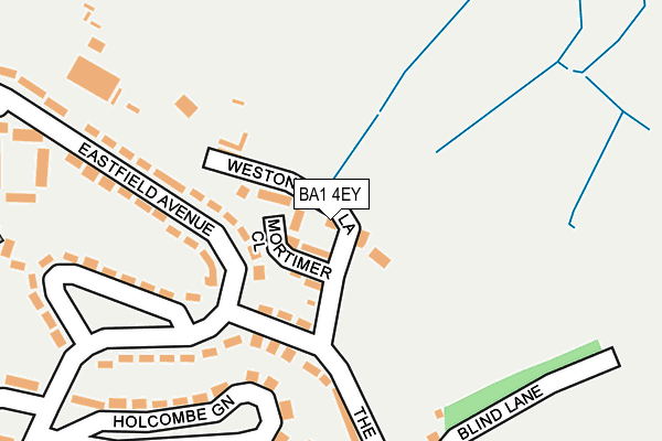 BA1 4EY map - OS OpenMap – Local (Ordnance Survey)