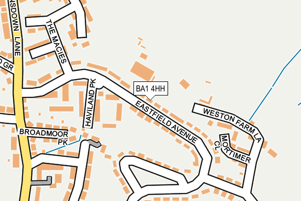BA1 4HH map - OS OpenMap – Local (Ordnance Survey)